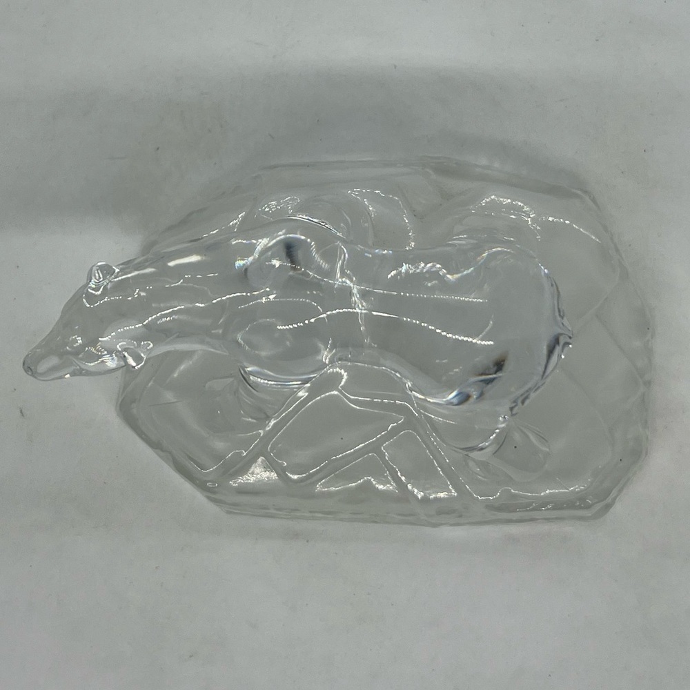 Vintage Cristal d’ Arques, France, Polar Bear on Ice - Picture 7 of 7